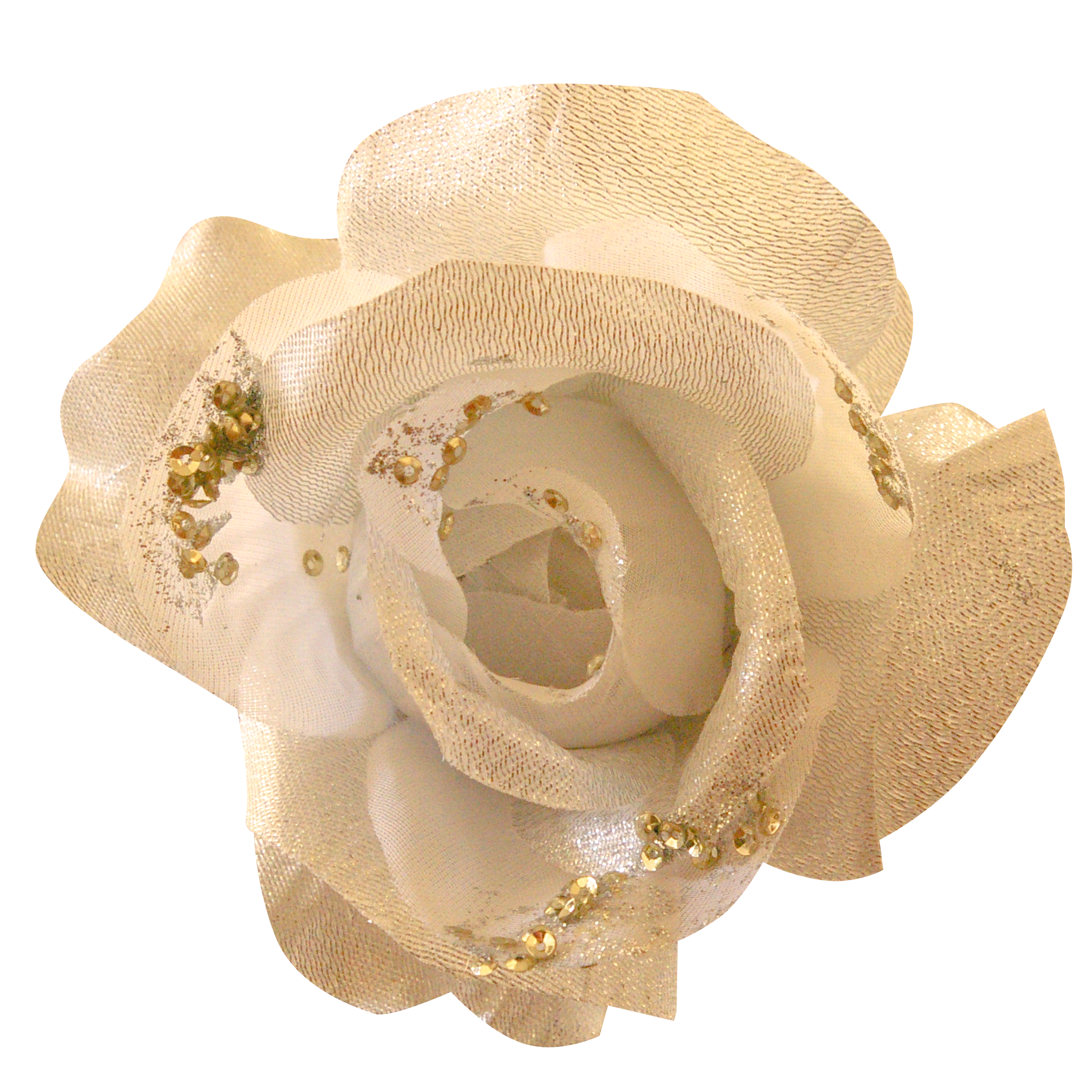白い造花（00253）