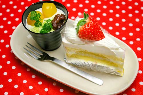 ショートケーキ,栗のケーキ（00642）