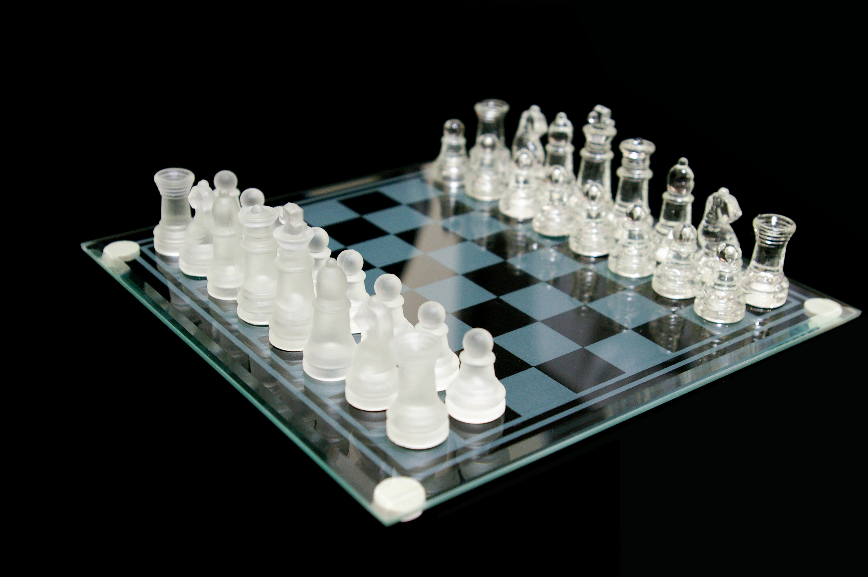 ガラス(クリスタル風)のチェスボード（00687）