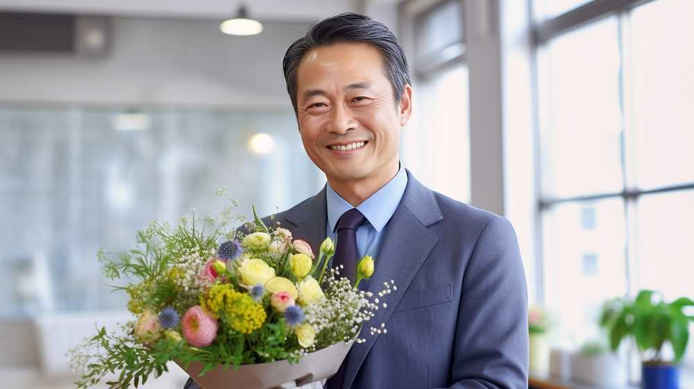 定年退職を迎えた男性