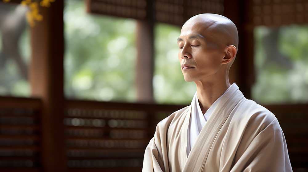 瞑想中の僧侶