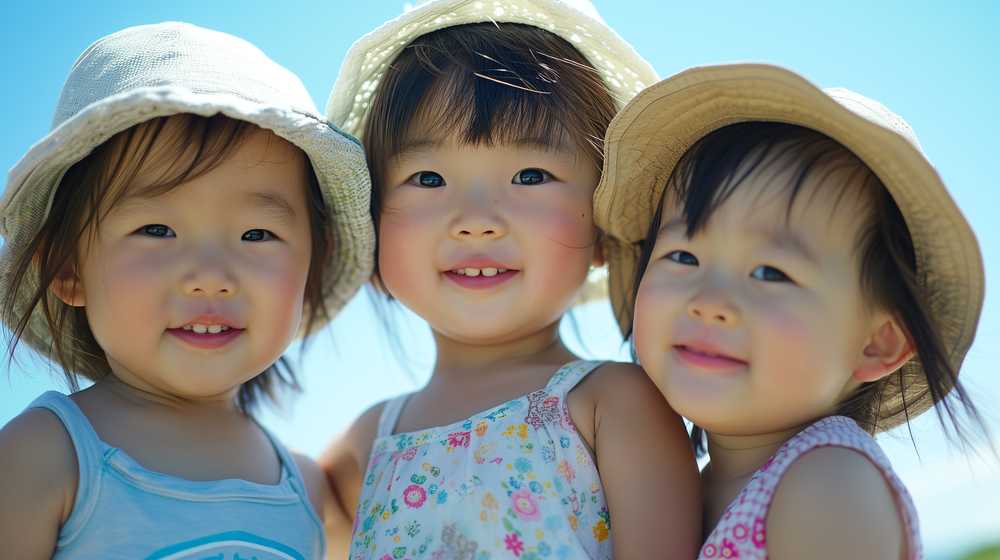 仲良し３人組の女児たち