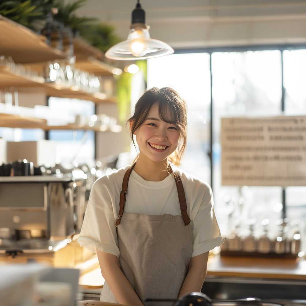 カフェ店員