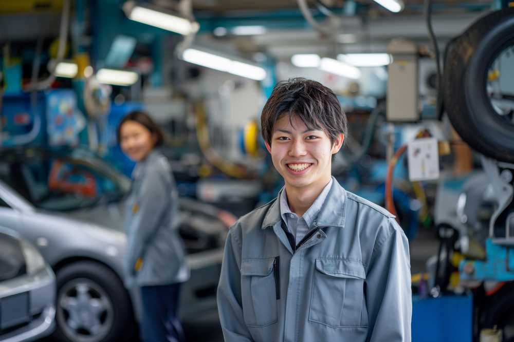 自動車整備士の男性