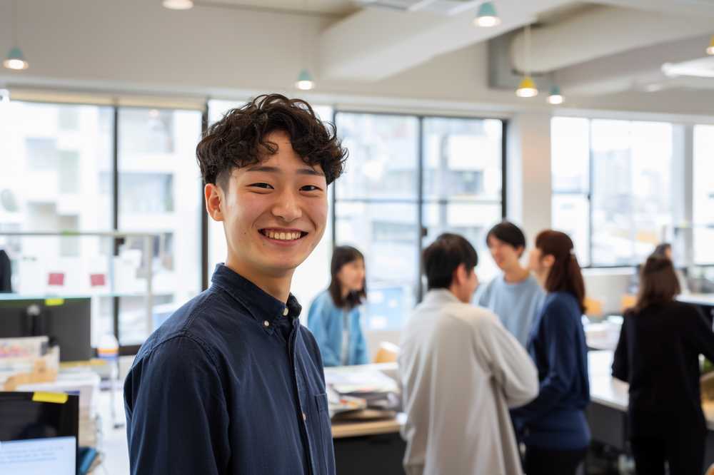 オフィスでのスタッフたちの様子