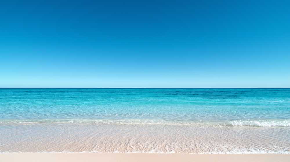 青い海と白い砂浜