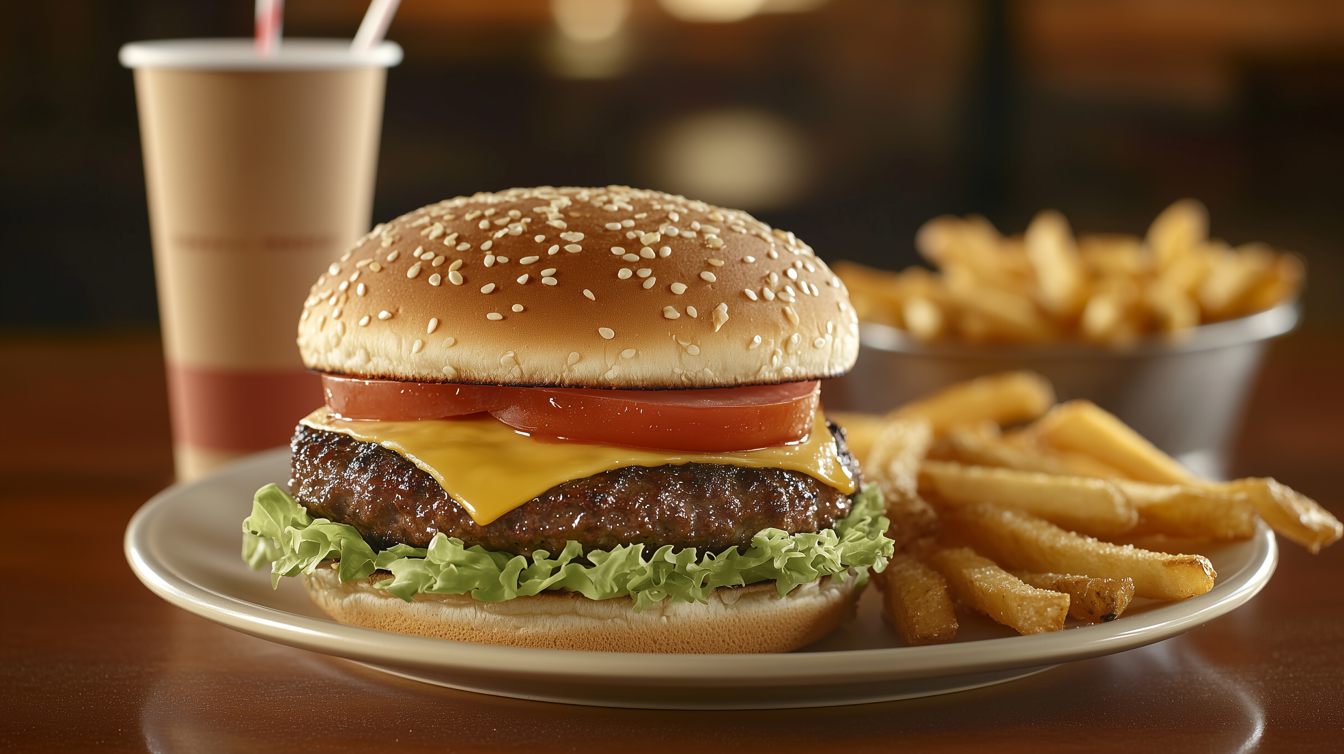 チーズバーガーセット