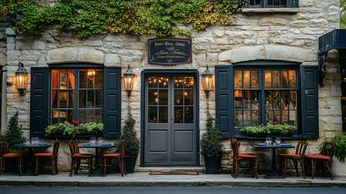 老舗のフランス料理店