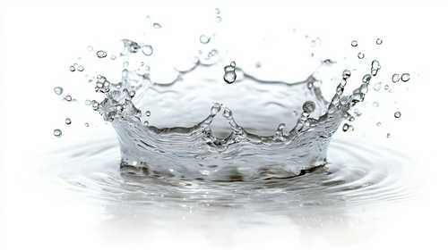 飛び散る水