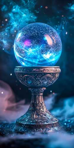 幻想的な水晶玉
