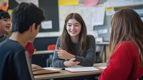 学生たちの語学交流