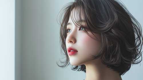 ナチュラルウェーブの女性