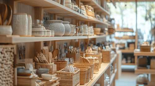 ナチュラルテイストの食器店