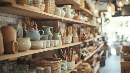 ナチュラルテイストの食器店