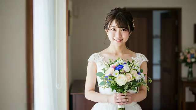 ブーケを手にした花嫁