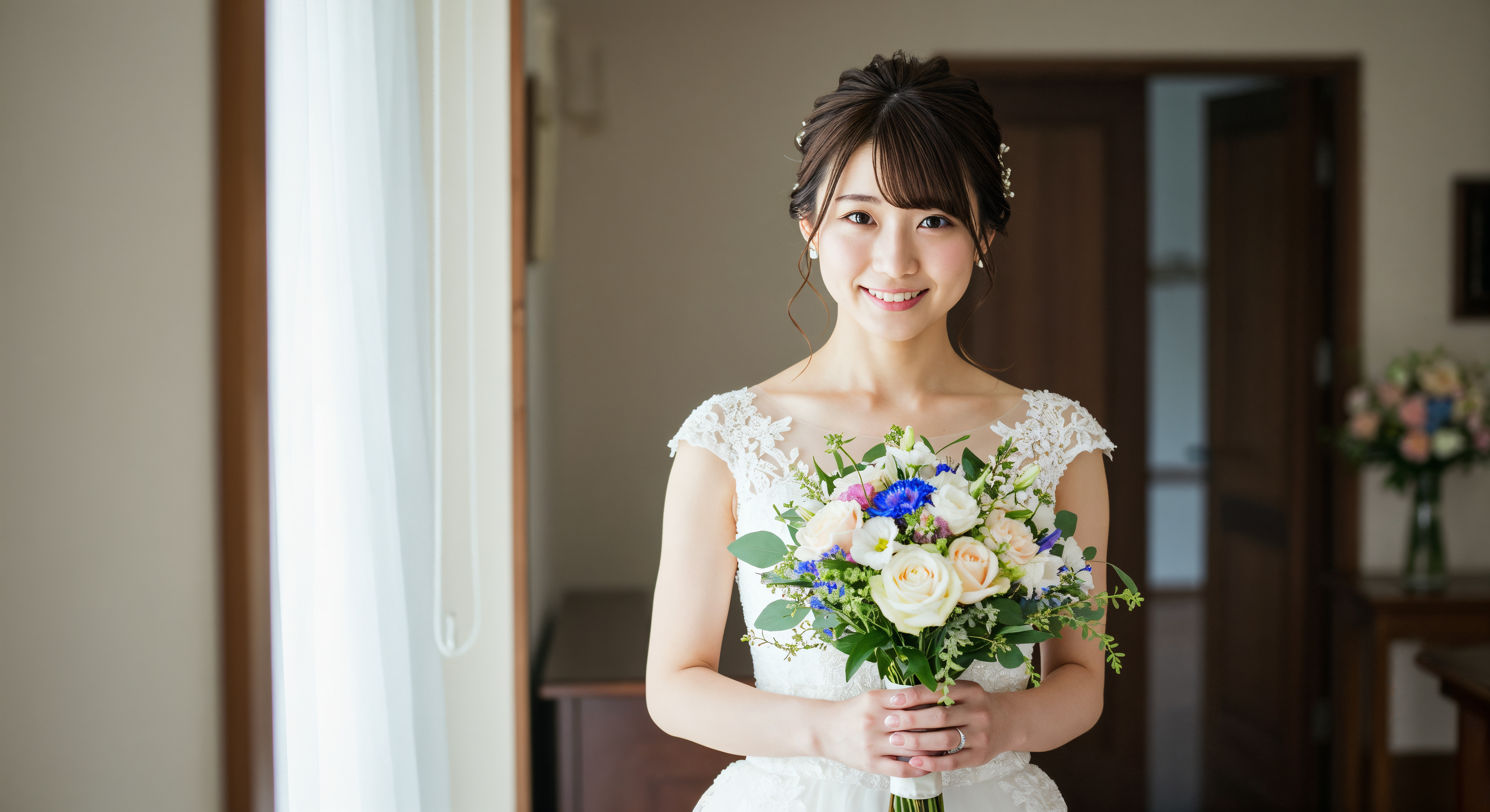 ブーケを手にした花嫁