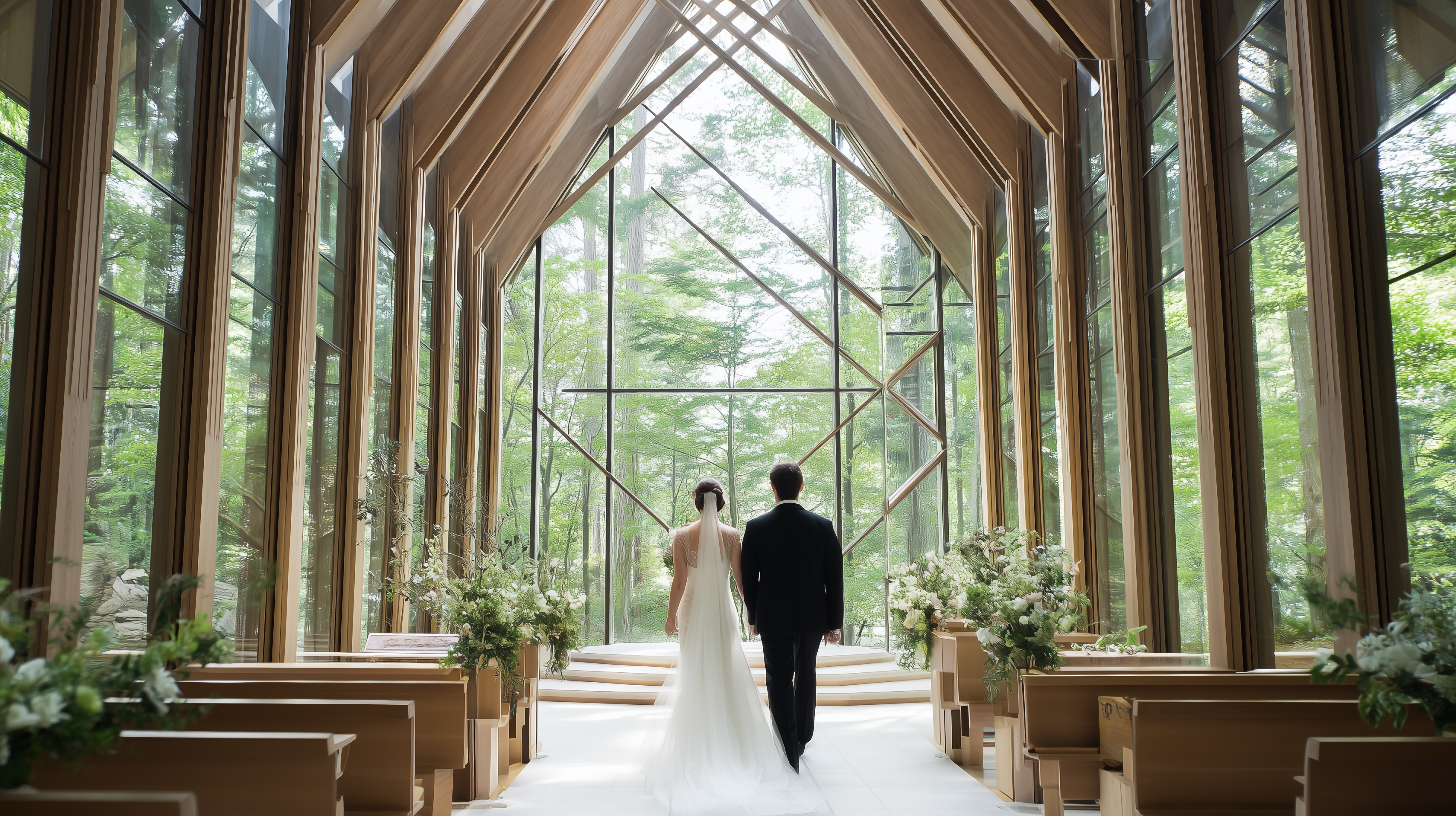 森の中の結婚式場