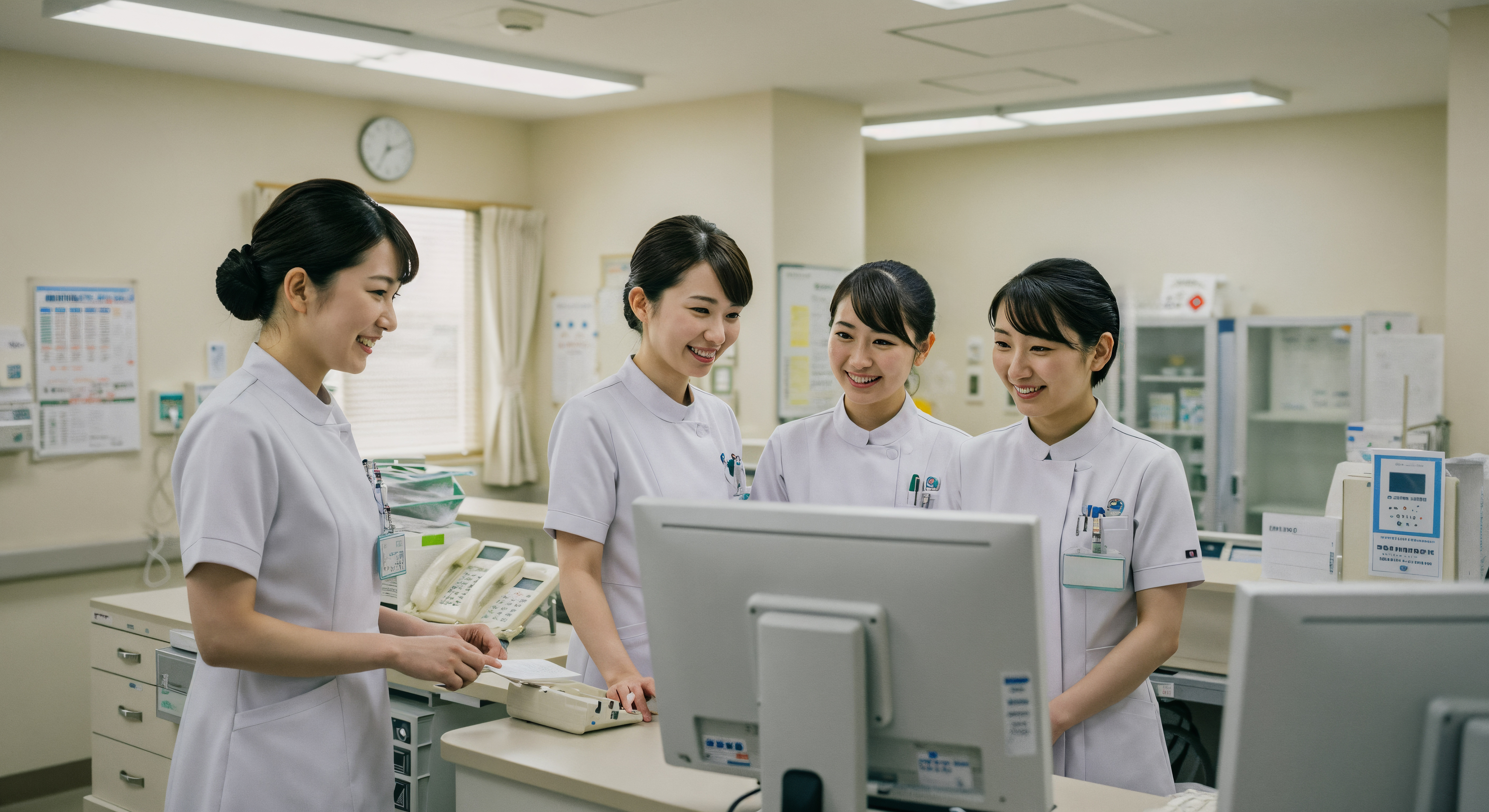クリニックで働く看護師たち