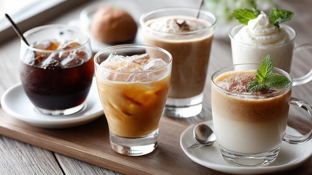 ベトナム風アイスコーヒーとデザート