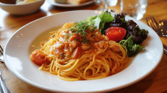 トマトソースのパスタ
